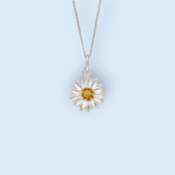 Tiny Aster Pendant Necklace In Sterling Silver, 5 of 12