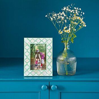 Fair Trade Mother Of Pearl 6x4 Inch Photo Frame, 4 of 5