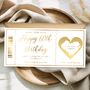 Birthday Scratch To Reveal Card, Gold Foil Birthday Voucher, Scratch Off Surprise Ticket, thumbnail 1 of 2