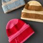 Personalised Initial Striped Beanie Hat, thumbnail 1 of 5