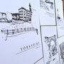 Saltaire Hand Illustrated Yorkshire Print, thumbnail 8 of 9