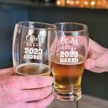 Personalised New Year Pint Glass, 3 of 8
