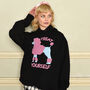 Treat Yourself Poodle Women's Slogan Hoodie, thumbnail 1 of 5