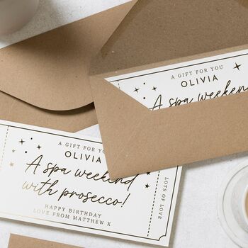 Personalised Spa Weekend Gift Voucher For Her Birthday, 8 of 9