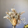 Dried Flower Posy With Protea And Gypsophila, thumbnail 6 of 6