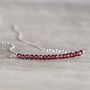 January Birthstone Real Garnet Necklace, thumbnail 5 of 9