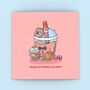 Cute Bubble Tea Birthday Card, thumbnail 1 of 5