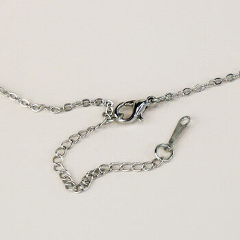 Tiny Crown And Crystal Pendant Necklace, 5 of 5