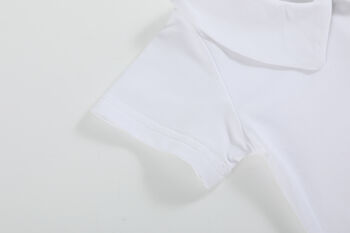 Victor White Short Sleeve Collar Top, 5 of 6