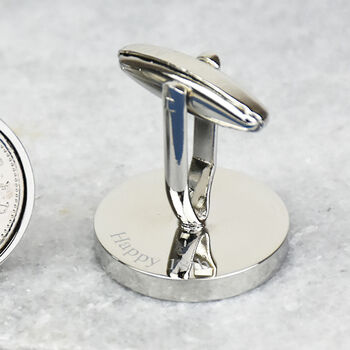 18th Birthday 2004 Five Pence 5p Coin Cufflinks, 5 of 12
