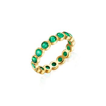 Green Onyx Full Eternity Stacking Ring, 2 of 6