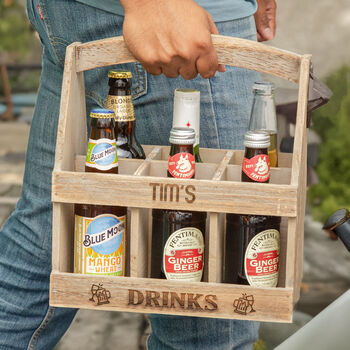 Personalised Drinks Caddy With Bottle Opener, 6 of 10