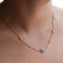 Iseo Amazonite And Gold Plated Necklace, thumbnail 2 of 4