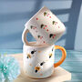 G Decor Handmade And Hand Painted Bee And Cherry Mug, thumbnail 1 of 5