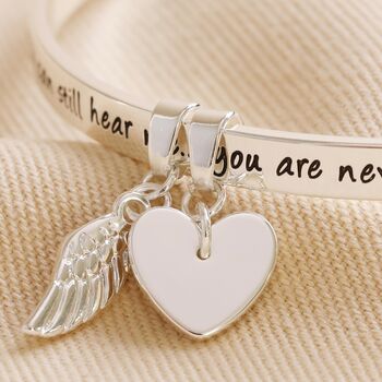 'Never Forgotten' Meaningful Word Bangle, 7 of 7