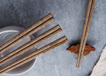 Wooden Chopsticks Wedding Favours Gift, 4 of 10