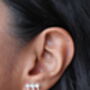 Vimla Pearl Earrings Silver, thumbnail 4 of 4