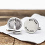 Personalised Sterling Silver Wedding Party Cufflinks, thumbnail 3 of 4