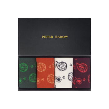 Paisley Men’s Trainer Socks Gift Box, 2 of 7