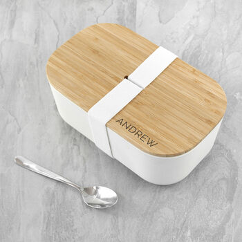 Personalised Bamboo Lunch Box, 2 of 6
