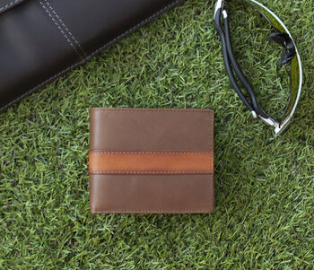 Personalised English Leather Brown Tan Leather Wallet, 3 of 12