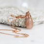 Peach Moonstone Necklace, thumbnail 2 of 6