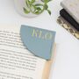 Personalised Initials Leather Page Corner Bookmark, thumbnail 1 of 7