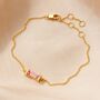 18k Gold Vermeil Birthstone Baguette Bracelet, thumbnail 2 of 12