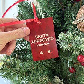 Santa Approved Sterling Silver Earrings Studs Stocking Filler, 4 of 7