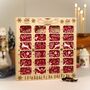 Personalised Wooden Reusable Christmas Advent Calendar, thumbnail 1 of 12