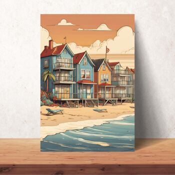 Retro Seaside Set Of Three Posters, 4 of 6