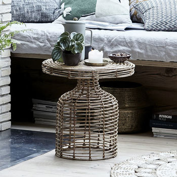 Natural Rattan Side Table, 2 of 4