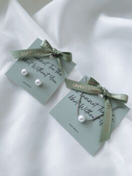 Bridesmaid Pearl Necklace Gift, 3 of 5