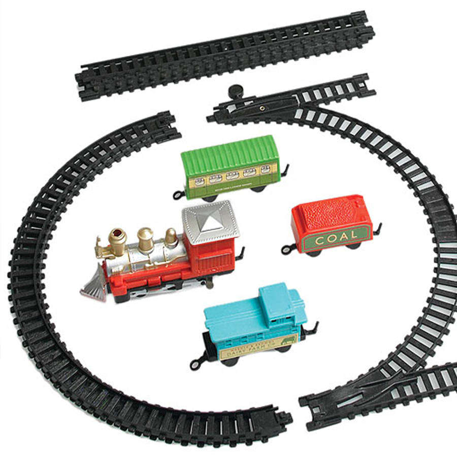 childen's miniature train and track set by red lilly ...