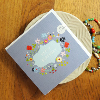 Floral Mauve Birthday Card, 4 of 5
