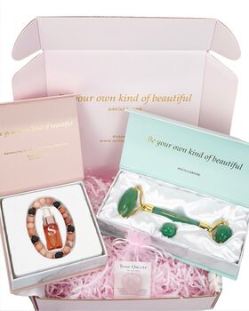 Jade Roller And Crystal Bracelet Gift Bundle, 5 of 12
