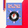 Retro Bowie Style Father's Day Card, thumbnail 1 of 2