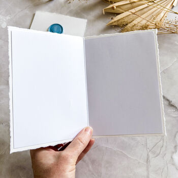 Beach Shell Wedding Vow Books With Wax Seal, 5 of 10