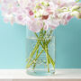 Personalised Watercolour Eucalyptus Glass Flower Vase, thumbnail 1 of 3