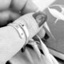 Personalised Initials Sterling Silver Dainty Wrap Ring, thumbnail 5 of 6