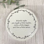 Porcelain Round Coaster Friends Make You Laugh A Little Louder Friendship Gift, thumbnail 4 of 4