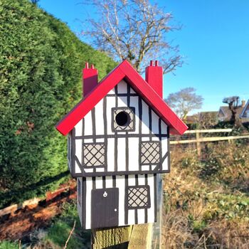 Personalised Tudor House Bird Box, 4 of 9