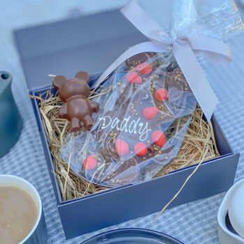 Chocolate Orange Loaded Teddy And Baby Bear, 8 of 8