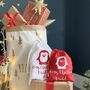 Personalised Christmas Penguin Bag, thumbnail 1 of 3