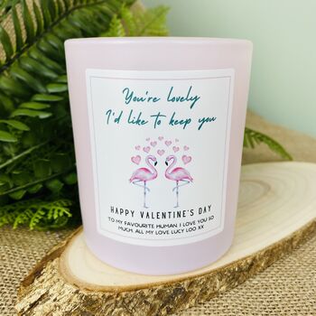 Personalised 'You're Lovely' Valentines Candle Gift, 4 of 11
