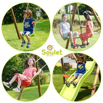Figue Wooden Swing Set With Slide, 8 of 11
