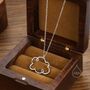 Sterling Silver Cloud Outline Pendant Necklace, thumbnail 1 of 11