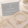 18th Birthday Eighteen Bead Star Charm Bracelet, thumbnail 1 of 5