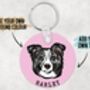 Border Collie Keychain, thumbnail 3 of 6