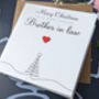 Personalised Christmas Card For Brother In Law, thumbnail 3 of 4